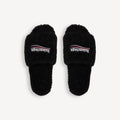 "Balenci" Fur Slides